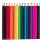 Карандаши цветные ПИФАГОР "Веселая такса", 24 цвета, классические, заточенные, 181808