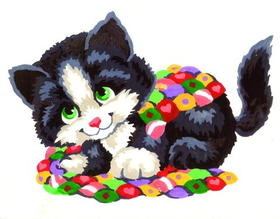 "Котенок"-3192 канва с рисунком