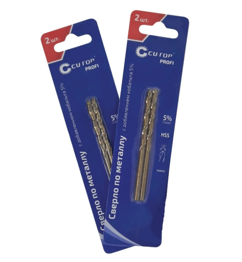 48-373 Сверло по металлу CUTOP Profi с кобальтом 5% 4,1 x 75 мм, 2 шт