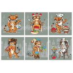 Подставка под горячее 14*14см «Тигр Кайфолов» MT88-405