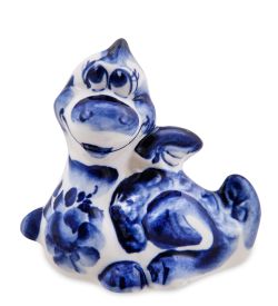 ГЛ- 079 Фигурка «Дракон» (Гжельский фарфор)