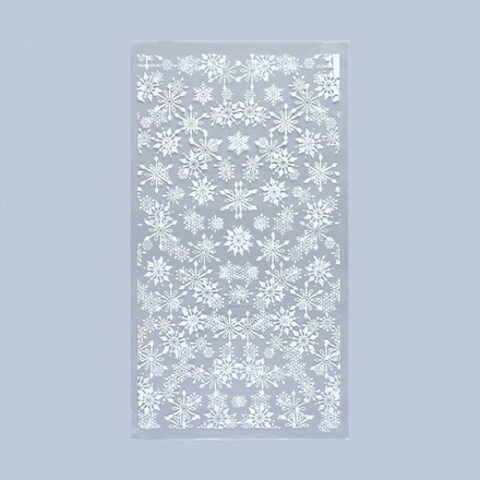 Пакет подарочный новогодний «Снежинки», 19×34 см, 50 шт