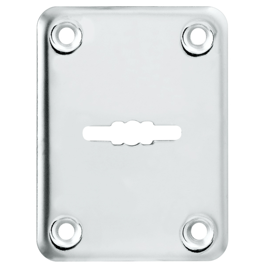Декоративная накладка ESC081/0-SS (нержавейка) на сув. замок без шторки (1 шт.) тех.упак.