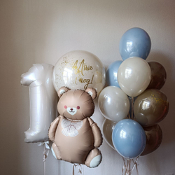Набор шаров на годик №629 медвежонок
