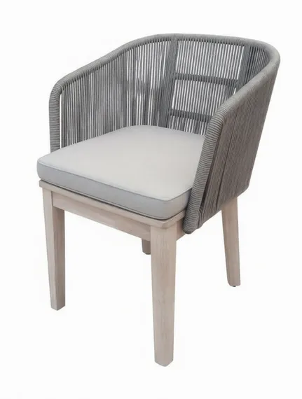 Плетеный стул Flores, массив акации