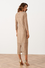 51543 Платье женское (пепельно-бежевый)