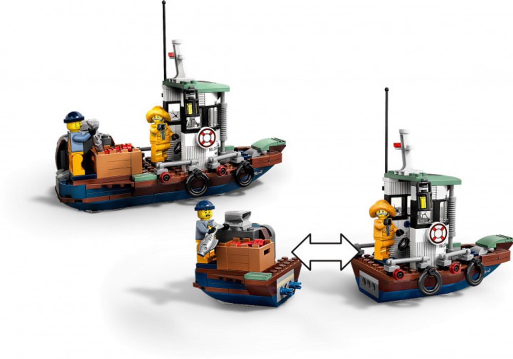 LEGO Hidden Side: Старый рыбацкий корабль 70419 — Wrecked Shrimp Boat — Лего Хидден сайд Скрытая сторона