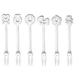 Набор из 6 вилок для закусок cutlery love, стальные