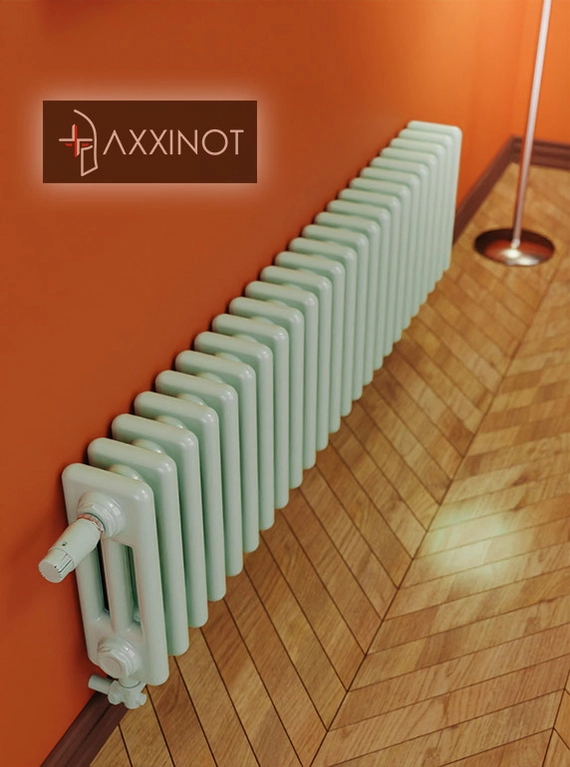 Axxinot Sentir 3020 - трехтрубный трубчатый радиатор высотой 200 мм, нижнее подключение с термовентилем