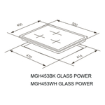 Газовая варочная панель Meferi MGH453BK GLASS POWER фото 18
