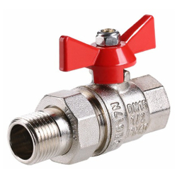 Кран шар. Valtec VT.227.N.06 BASE ВН 1" с американкой бабочка