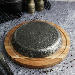 Сковорода для подачи 22 см h2,5 см круглая без ручки " " углерод. сталь ИНДУКЦИЯ P.L.