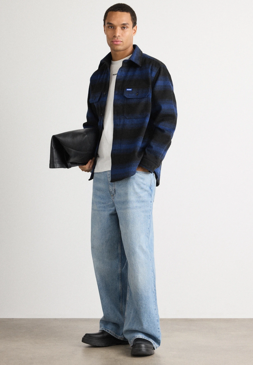 Рубашка Hugo EBOLT - open blue