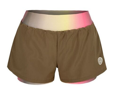 Женские Шорты теннисные Bidi Badu Melbourne 2024 Printed 2in1 - Коричневый