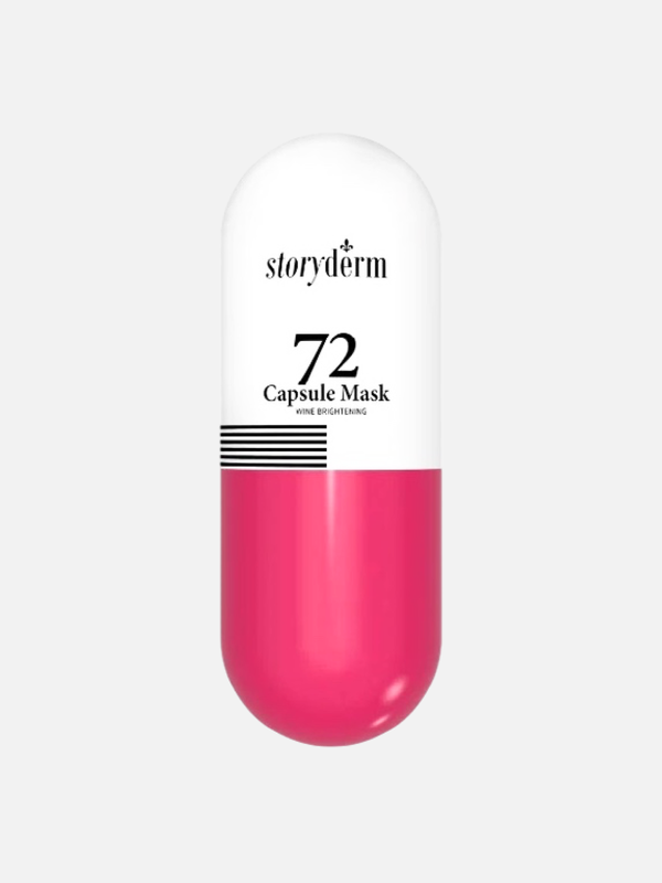 Набор осветляющих масок для увядающей кожи 72 Capsule Mask Wine Brightening, Storyderm, 1 набор (5 шт. по 50 мл + 5 шт. по 5 гр)