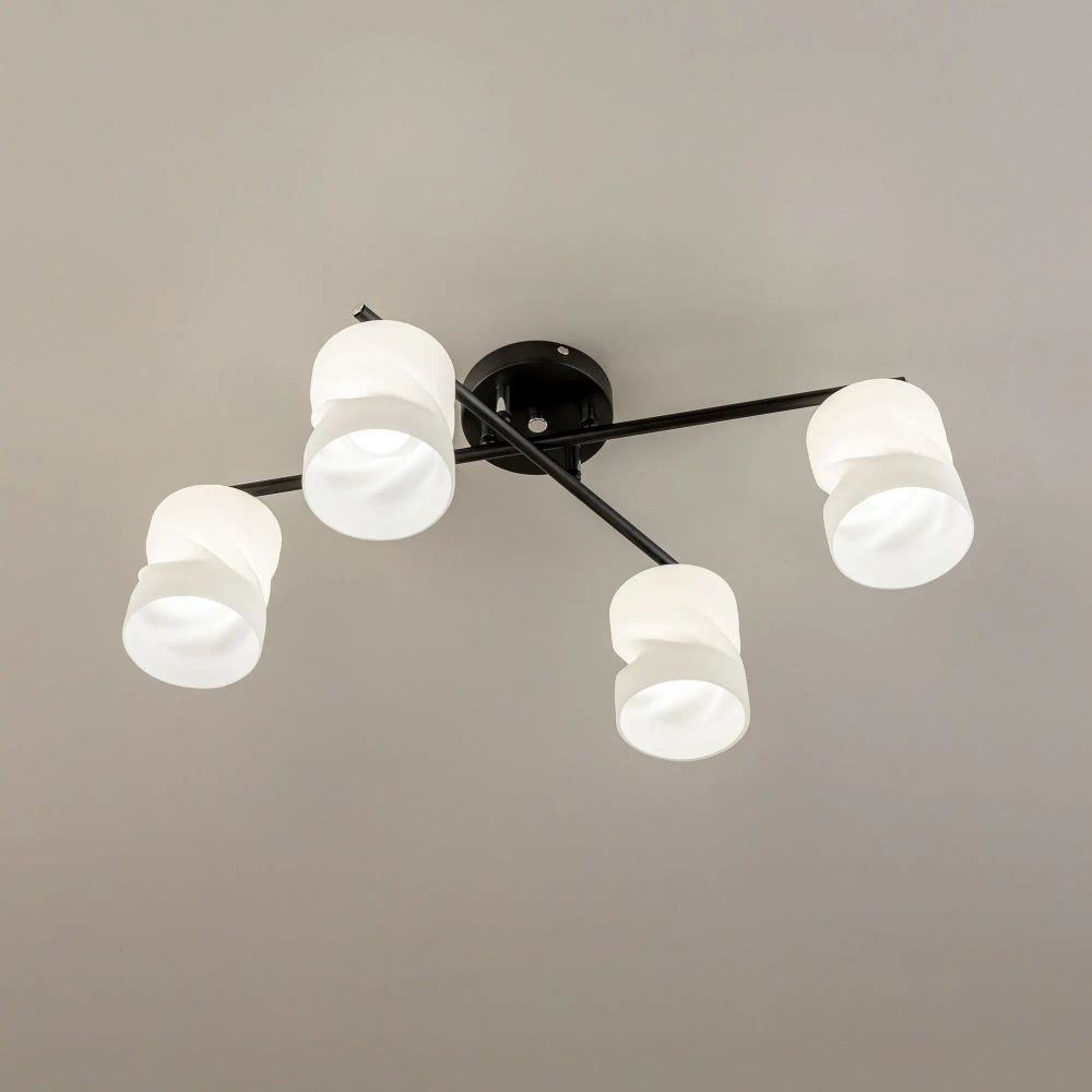 Citilux Нильс CL132145 Люстра потолочная Чёрная