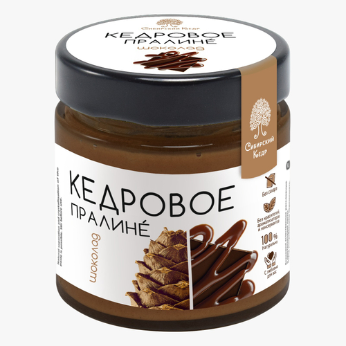 Кедровое пралине шоколадное / Сибирский Кедр / 180 г