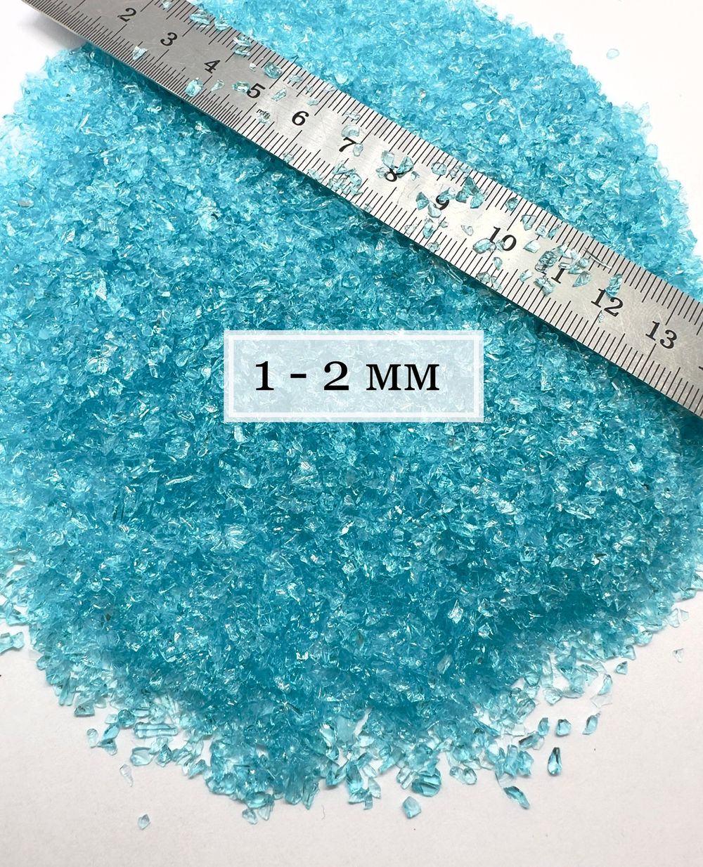 Стеклянная крошка Аквамарин фракция 1