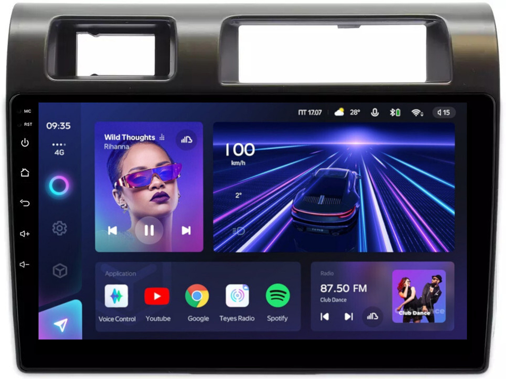 Магнитола для Toyota Land Cruiser 70 2007-2022 - Teyes CC3 Android 10, ТОП процессор, 4/32 Гб, CarPlay, SIM-слот