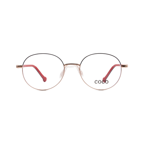 Оправа круглая CoCo 6035 С5 красная с золотом