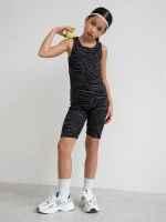 Майка для девочки на лето в рубчик