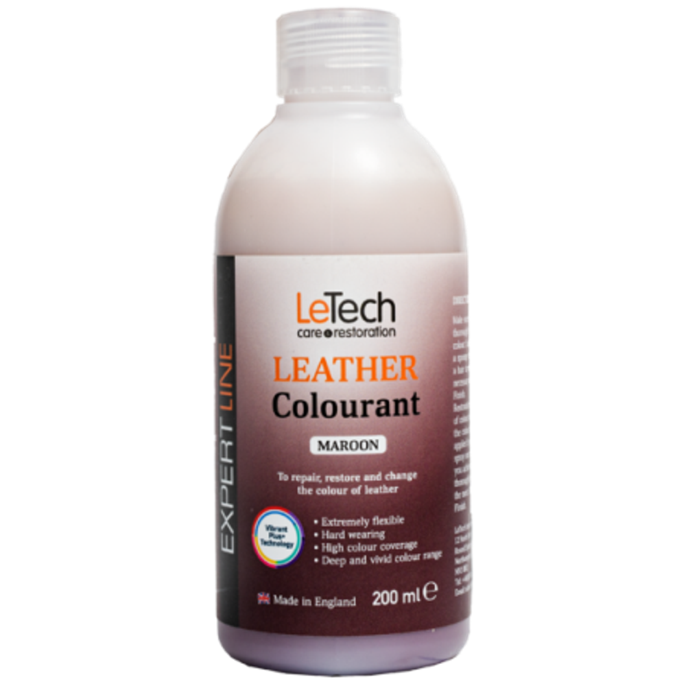 LeTech Expert Line Краска для кожи (Leather Colourant) Maroon, 200мл