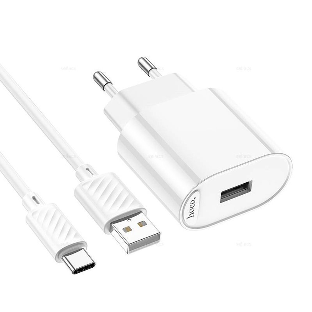 Зарядное устройство на Type-C Hoco C109A 10.5W (white)
