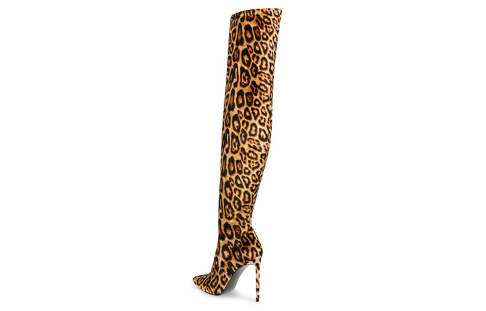 STEVE MADDEN Over The Knee Boots Women"s Leopard Print