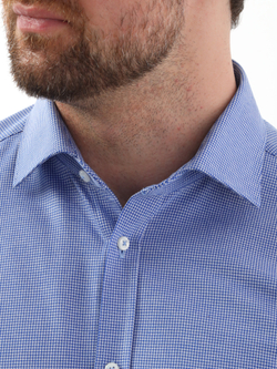 Сорочка мужская VESTER длинный рукав, трикотажное полотно, цвет сине-белый 50919 02