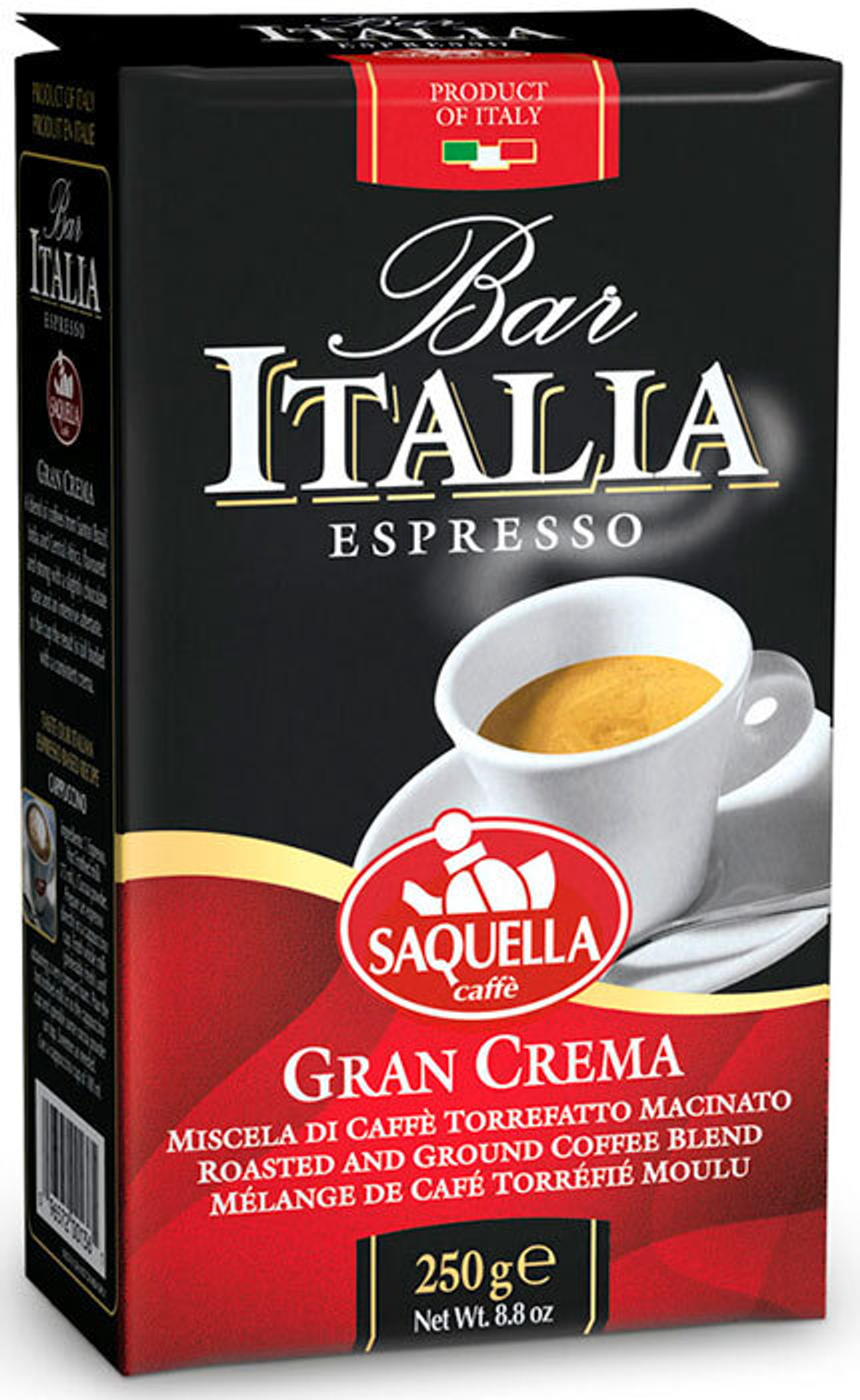 Кофе молотый Saquella Bar Italia Gran Crema 250 г