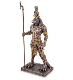 Veronese WS-1236 Статуэтка «Себек - древнеегипетский бог воды и разлива Нила»