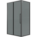 Душевой уголок Grossman Cosmo 100х70 120.K33.02.1070.21.10 профиль Черный матовый стекло тонированное