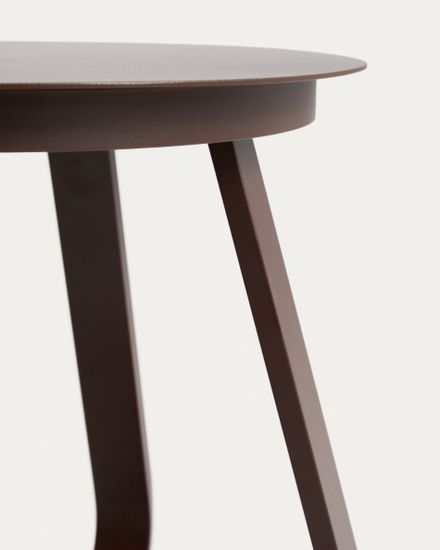 Уличный столик Tamaris из алюминия коричневого цвета Ø48 см