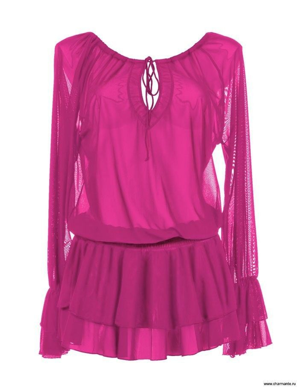 Туника пляжная черная р. 44-48, Charmante Италия