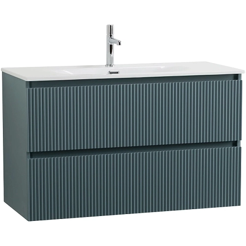 Тумба с раковиной BelBagno UNO-MINI 90 голубая матовая