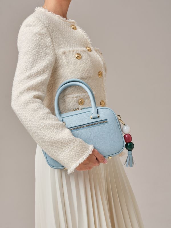 Кожаная сумка Hawaii DBR 31216 светло-голубой