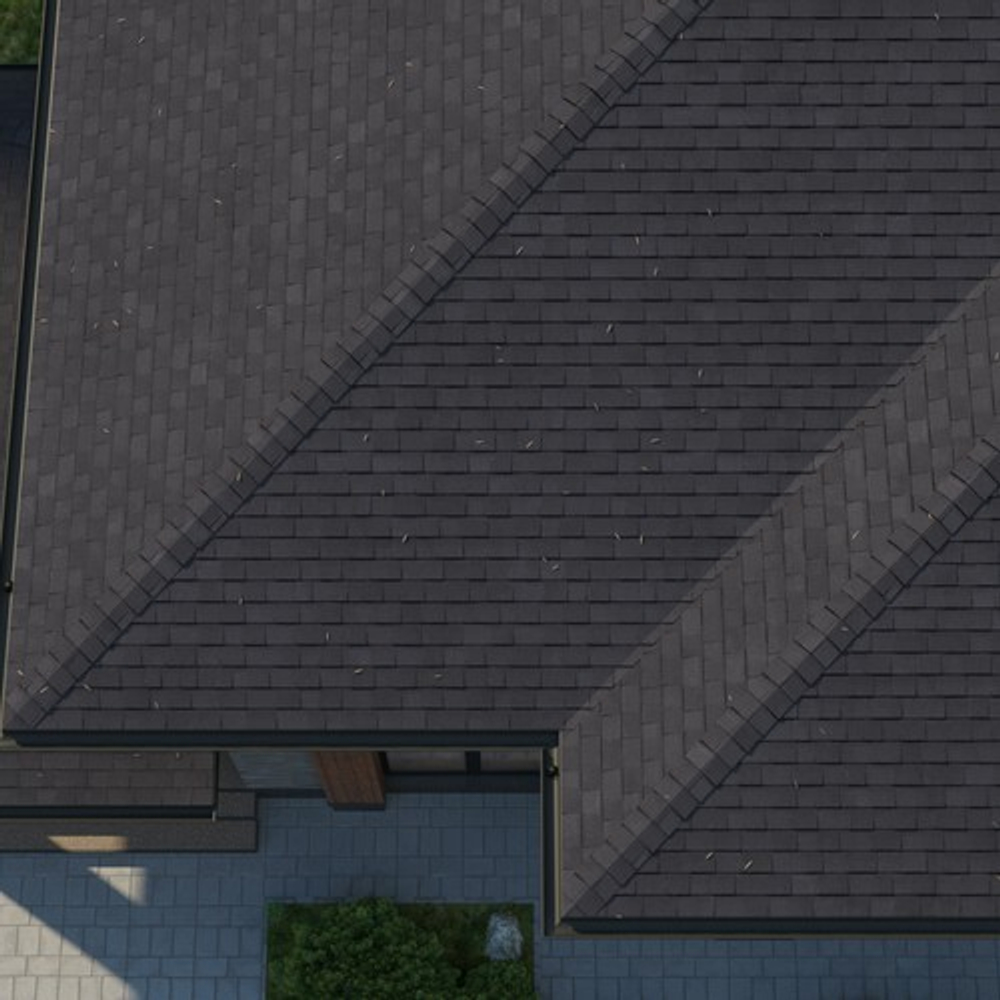 Черепица битумная гибкая Tegola BUSINESS UNICA PIEMONTE Nero 362