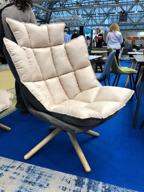 Дизайнерское кресло DC-1565С (бежевое) BEIGE