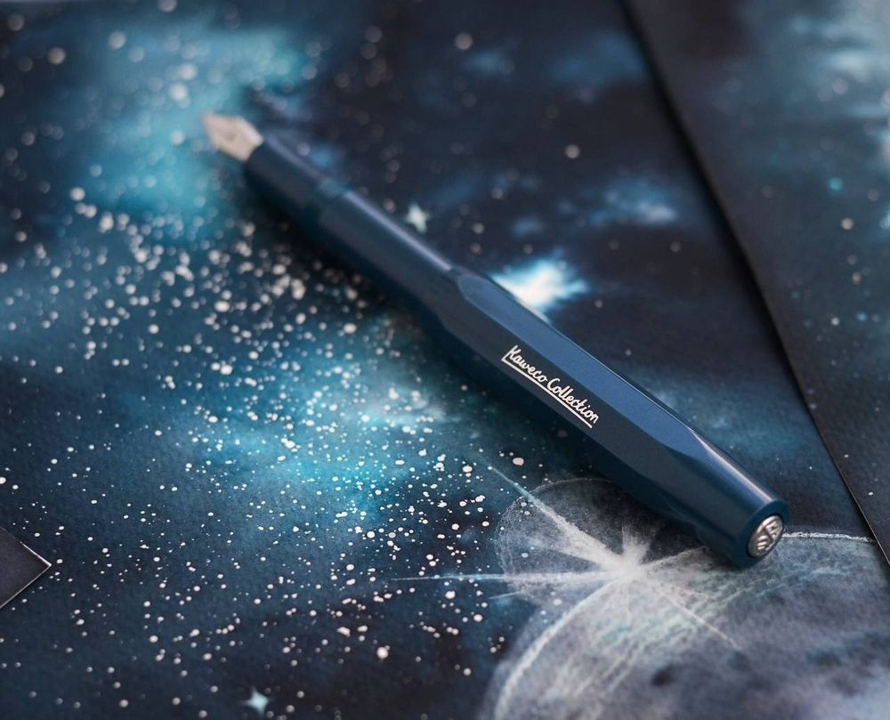Перьевая ручка Kaweco Toyama M 0,9мм пластиковый корпус Синий в картон.упак. (11000207)