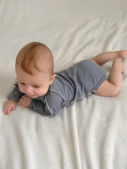 Боди-кимоно Лазурно-серый (56,62)