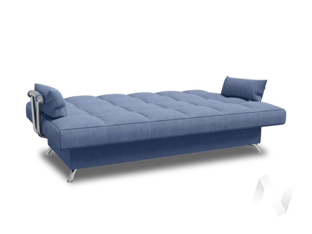 Диван прямой Финка ДК с хром.бок (Domino 11 (KH); 2 категория)