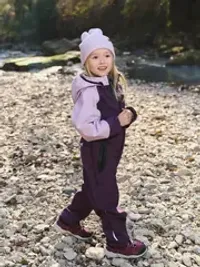 Комбинезон Колор блок Softshell демисезонный "Слива"