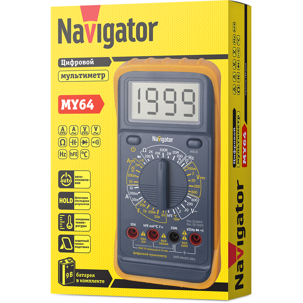 Мультиметр Navigator 82 433 NMT-Mm03-064 (MY64)
