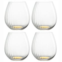 Набор бокалов для вина Alice, 610 мл, золотистые, 4 шт.