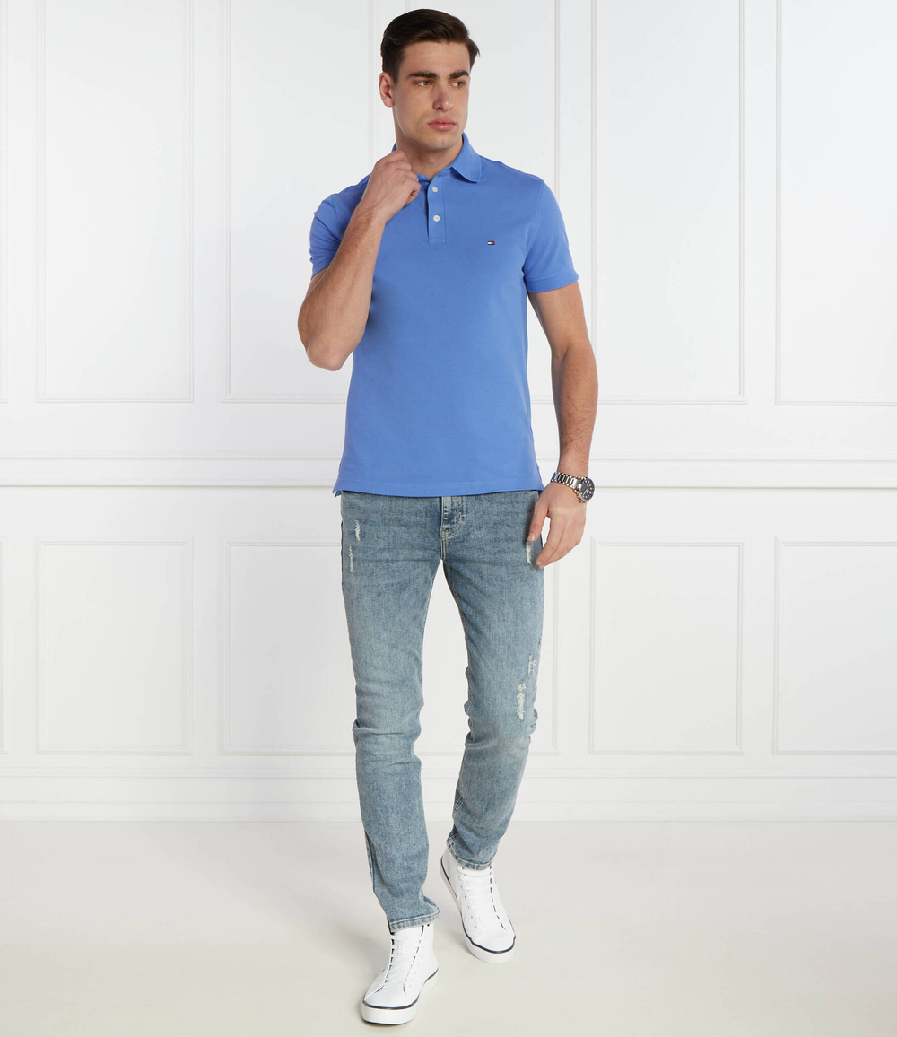 Поло 1985 Tommy Hilfiger - голубой(MW0MW17771)
