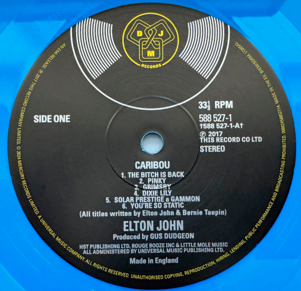 Elton John / Caribou (Coloured Vinyl)(2LP)