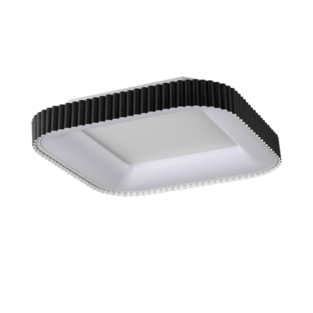 7768/56L AVRA LED SN 578 Светильник металл/белый/черный LED (56Вт+14Вт) 3000-6000K 500х500 IP43 пульт ДУ+подсветка SHARMEL