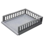 Органайзер с выдвижной полкой на роликах smart M 450х115 мм Серый