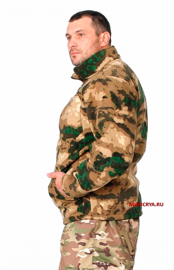 Толстовка тактическая флисовая ГРИЗЛИ MIMICRYA мох