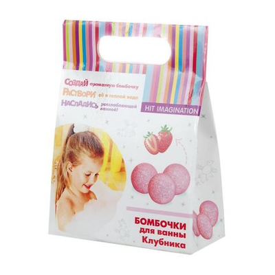 Набор для творчества "Бомбочки для ванны. Клубника" (Hit imagination)